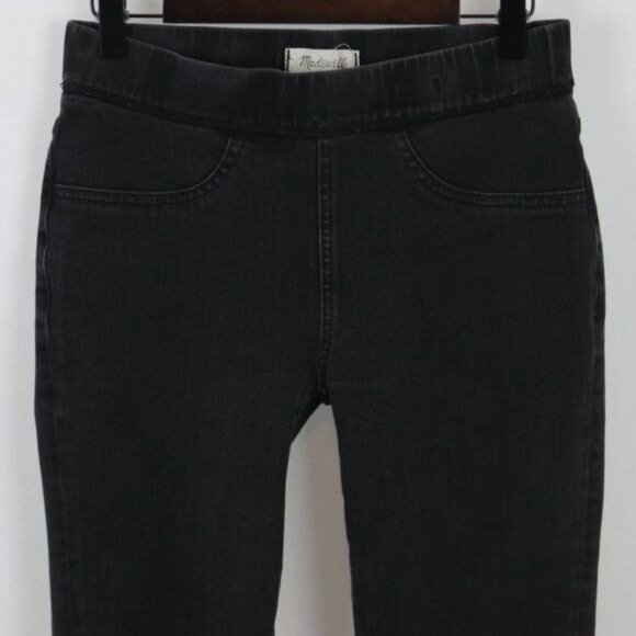 Madewell The Anywhere Jean Women's Size 28 Black High Rise Pull On Skinny Jeans - Picture 4 of 11